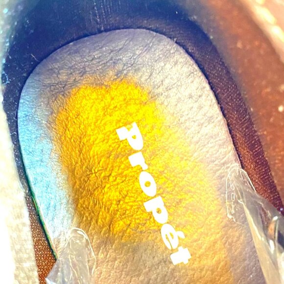 Propet Taneka Womens Leather & Tweed Booties Size 9 Brown With Side Zip - Picture 5 of 9